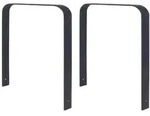 2 x Fahrradanlehnb&uuml;gel 115 x 76 cm Flachstahl 12 mm pulverbeschichtet Einbetonieren