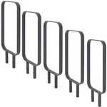 Baumarktplus 5x Fahrradanlehnb&uuml;gel 115x45 cm Flachstahl 12 mm feuerverzinkt