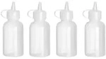 HENDI Mini-Spenderflaschen &ndash; 4er-Set, 0,05L, Transparent, ⌀35x(H)100mm