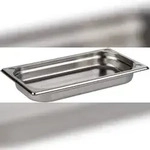 APS GN 1/3 Beh&auml;lter, 32,5 x 17,6 cm, Tiefe: 40 mm, Edelstahl, 1,5 Liter