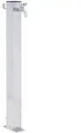 vidaXL Wassers&auml;ule f&uuml;r den Garten 100 cm Edelstahl Quadratisch