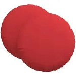 vidaXL Sitzkissen 2 stk. Stoff Rot &Oslash;60 x 21 cm