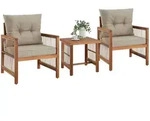 tectake Lounge-Set Eivissa im Rope-Design mit XXL-Polsterung Natur