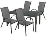 Mojawo 5tlg Outdoor Gartengarnitur Sitzgarnitur 180x90cm Aluminium Non Wood