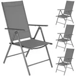 TecTake GmbH tectake Klappbare Gartenst&uuml;hle mit verstellbarer Lehne,...