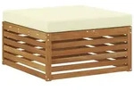 vidaXL Outdoor-Fu&szlig;hocker Massivholz Akazie Natur
