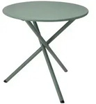 Mojawo Bistrotisch Balkontisch Beistelltisch rund Gr&uuml;n Stahl &Oslash;48xH48cm