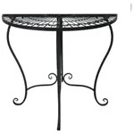 DELUKE Balkontisch PHILIP - Eisen, Schwarz, 80x40x71cm | Gartentisch...