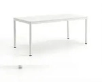 KAWOLA Gartentisch LONGA Outdoor Keramik hellgrau Gestell Aluminium 180x90 cm