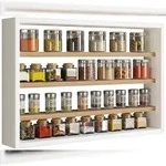 VCM K&uuml;chenm&ouml;bel H&auml;ngeschrank Esaldi Wei&szlig; / Honig-Eiche H. 40 x B. 60 x T. 10 cm