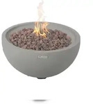 ELEMENTI Feuertisch Nantucket Feuerstelle aus Beton - Komplett-Set,...