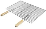 ECD Germany Grillrost Edelstahl Rechteckig 60x40 cm &ndash; Mit abnehmbaren Griffen,