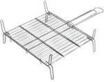 EDM Doppelter Barbecue-Grill &ndash; Zink &ndash; 50 x 50 cm
