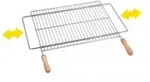 SAUVIC Ausziehbarer Grill 50 x 40 cm, verzinkter Stahl