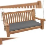 CLP Schaukelbank wetterfest Joyce mit Sitzkissen dunkelgrau/106x48x8 cm