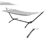 Outdoor H&auml;ngematte mit Gestell - 310cm H&auml;ngemattengestell 200x120...