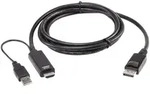 ATEN 2L-7D02HDP True 4K HDMI zu DP Kabel 1,8m, True 4K