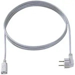 BACHMANN Zuleitung H05VV-F 3G 1,5 mm2, CEE7/7 / C13, grau, 1,5 m