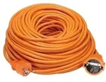 Perel Verl&auml;ngerungskabel - 40 M - Orange - Schutzkontakt (Deutsches System)