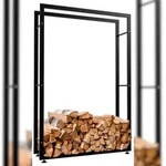 CLP Kaminholzst&auml;nder Keri V2 schwarz/25x100x150 cm