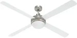 Deckenventilator mit Licht und Fernbedienung &ndash; 130 cm wei&szlig;