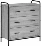 vidaXL Sideboard Sonoma-Grau 97 x 33 x 81 cm Holzwerkstoff 8013821