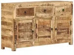 vidaXL Sideboard 110x30x65 cm Massivholz Mango