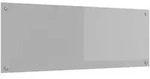 vidaXL K&uuml;chenr&uuml;ckwand Hellgrau 110 x 40 cm Geh&auml;rtetes Glas