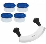 Westmark Set Wiegemesser + Kr&auml;uterdosen 0,1l, 5tlg., 129322E6