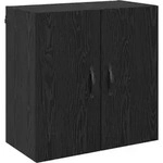 vidaXL Wandschrank Schwarz Eichen-Optik 60 x 31 x 60 cm Holzwerkstoff