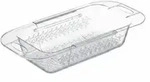 Relaxdays Sp&uuml;lbecken Sieb, ausziehbar von 43,5&ndash;57 cm, zum Einh&auml;ngen, Abtropfsieb