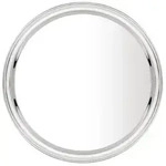 Olympia rundes Serviertablett Edelstahl 35,5cm