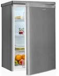 Exquisit Vollraumk&uuml;hlschrank 126 l freistehend Inoxlook LED Automatik...