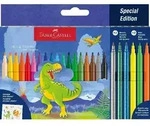 Faber Castell Filzstift Dino 18+6 und Sticker