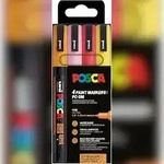 uni-ball Faber Castell Marker UNI POSCA PC-3M 0,9-1,3 4er Glitter w