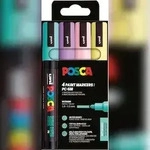 uni-ball Faber Castell Marker UNI POSCA PC-5M 1,8-2,5 4er Pastell