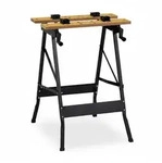 Relaxdays Werkbank klappbar, bis 100 kg, verstellbarer Arbeitstisch, 4 Spannbacken,