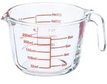 Relaxdays Messbecher Glas, 250 ml, hitzebest&auml;ndig, mikrowellengeeignet, Skala in