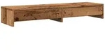 vidaXL Monitorst&auml;nder mit Schubladen Altholz-Optik 100x27x15 cm