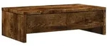 vidaXL Monitorst&auml;nder mit Schubladen R&auml;uchereiche 50x27x15 cm