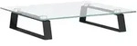 vidaXL Monitorst&auml;nder Schwarz 40x35x8 cm Hartglas und Metall
