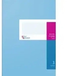 Spaltenbuch A4 3 Spalten 40 Blatt hellblau Packung mit 5 St&uuml;ck