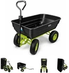 Baumarktplus Gartenwagen mit Kippfunktion 400kg 125 L mit Deichsel f&uuml;r...