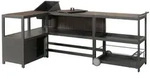 Mendler Aluminium Outdoor-K&uuml;che 3-teilig HWC-M64, Au&szlig;enk&uuml;che Garten...