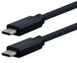 ROLINE USB 3.2 Gen 2 kompatibles Kabel, USB C-C, ST/ST, 4K UHD-1, 10Gbit/s,...
