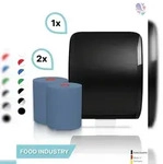 Blanc HYGIENIC SET: Handtuchrollenspender Autocut, Blanc Cosmos + 2 Handtuchrollen