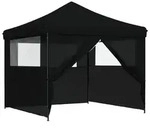 vidaXL Party-Zelt 292 x 292 x 315 cm Schwarz Oxford-Stoff