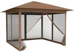 COSTWAY 3,5x3,5m Pop‐Up Faltpavillon wasserdicht & stabil, h&ouml;henverstellbares