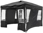 COSTWAY Pop-up Faltpavillon 300x300cm, h&ouml;henverstellbar, 4 Seitenw&auml;nde,...