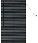 vidaXL Venezianische Jalousien Schwarz 130 x 75 cm Aluminium